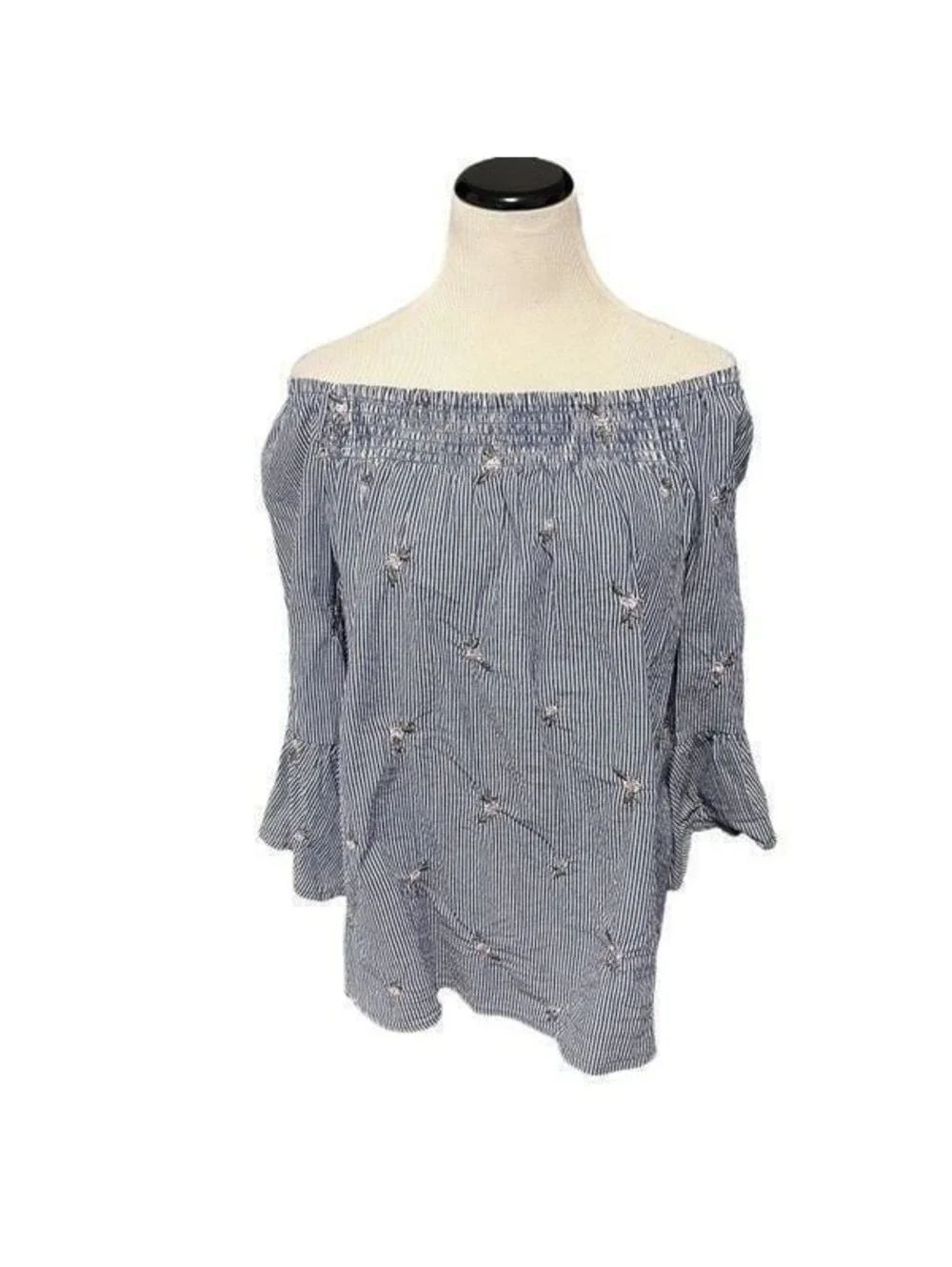 New! Westport Striped and Floral Thnic Sz 1X